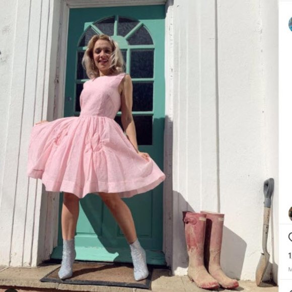 simone rocha pink dress